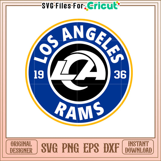 Los Angeles Rams SVG Design for Fans and Decor
