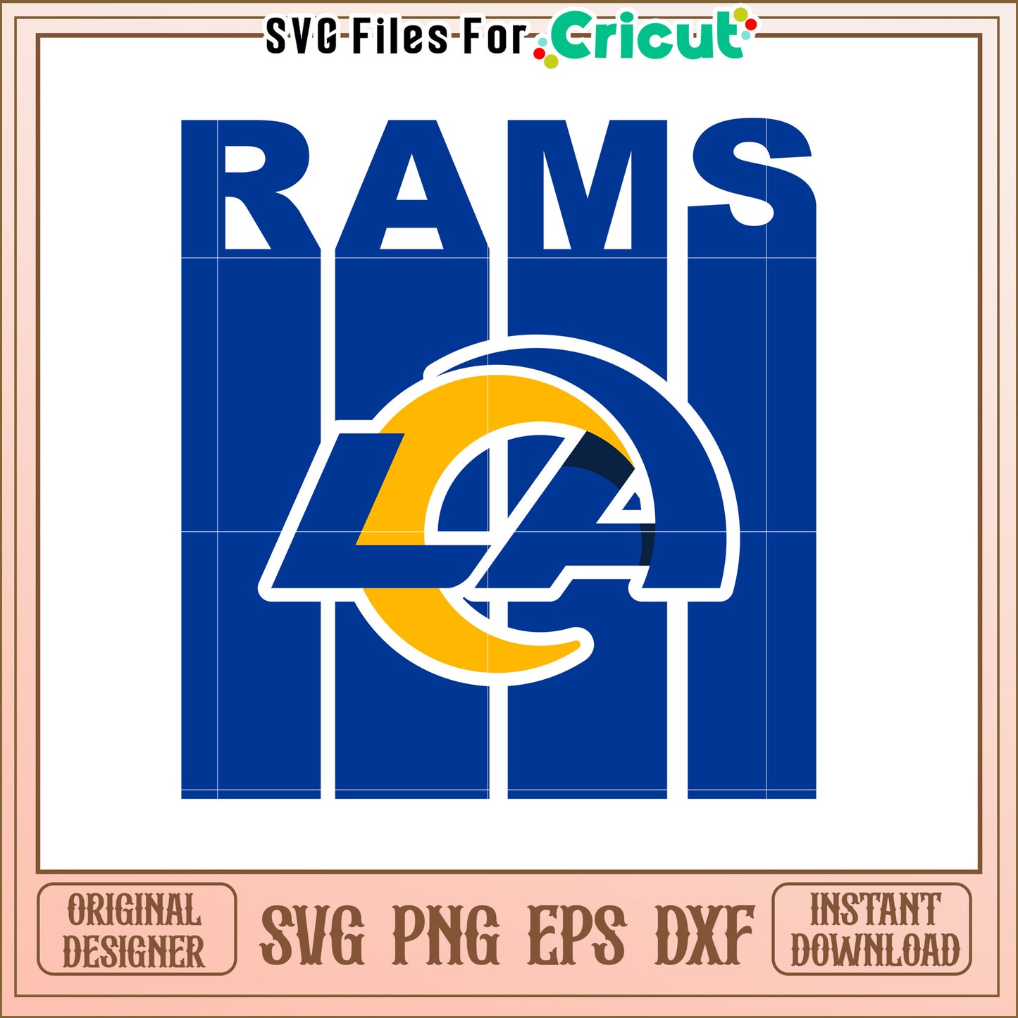 Los Angeles Rams SVG Design for Football Fans