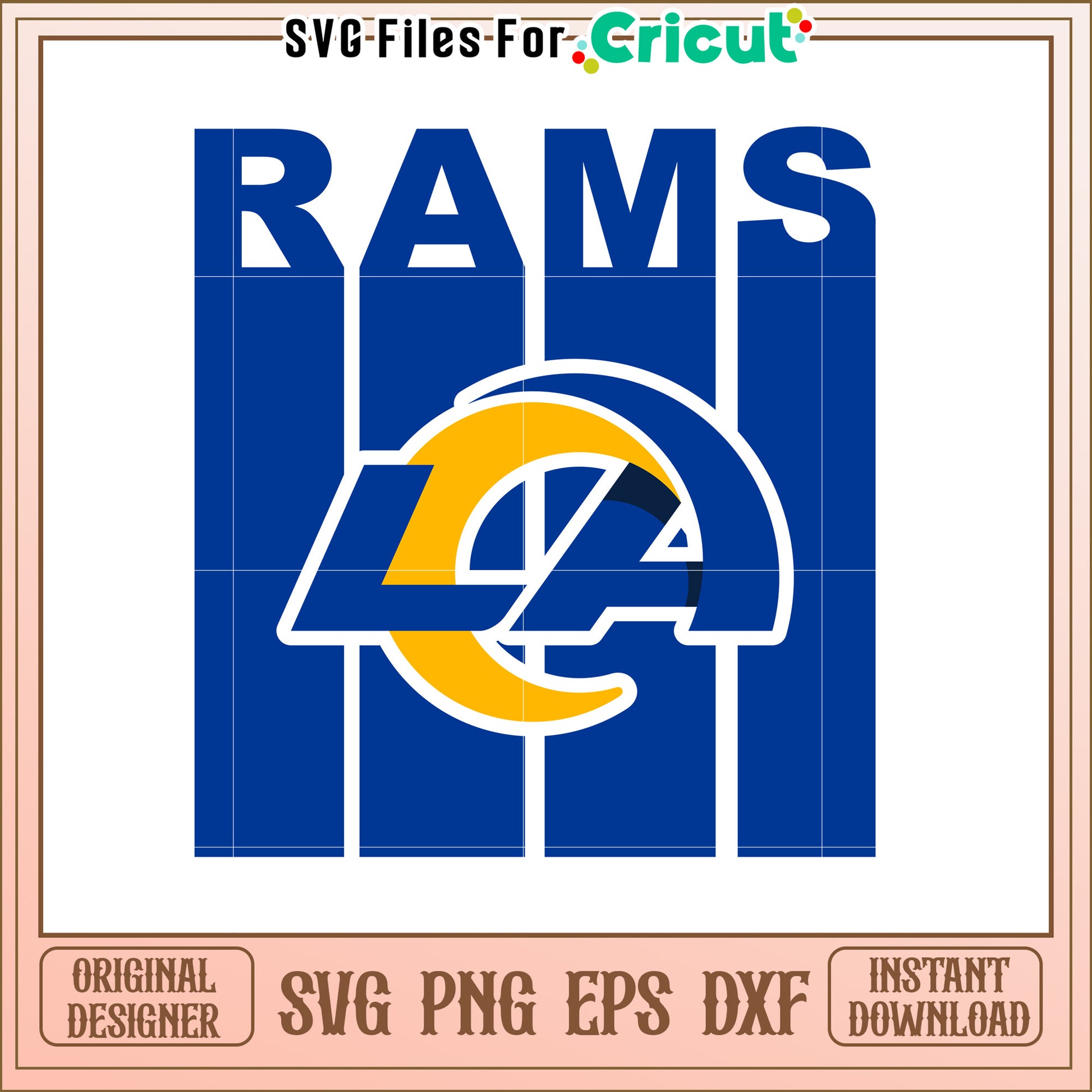 Los Angeles Rams SVG Design for Football Fans