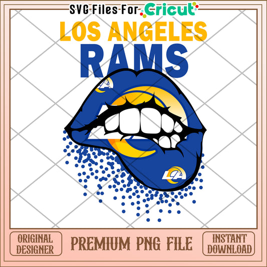 Los Angeles Rams graphic design for sports fans, digital PNG file