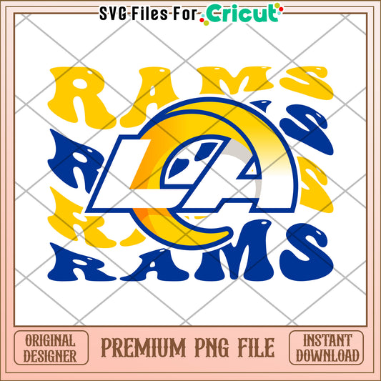 Los Angeles Rams logo design, premium high quality PNG file