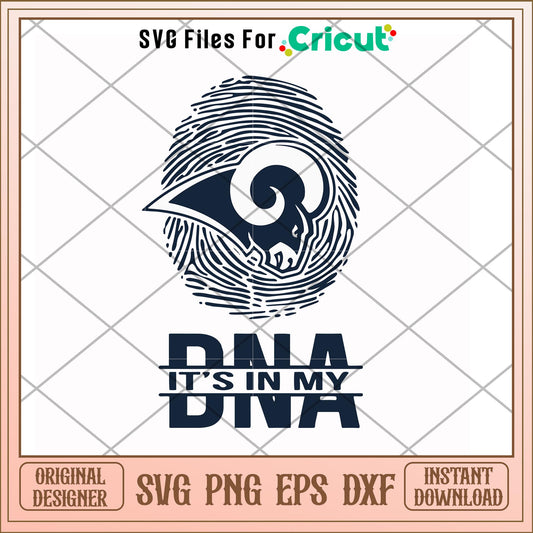 Los Angeles Rams in my DNA svg, Rams svg, new nfl svg