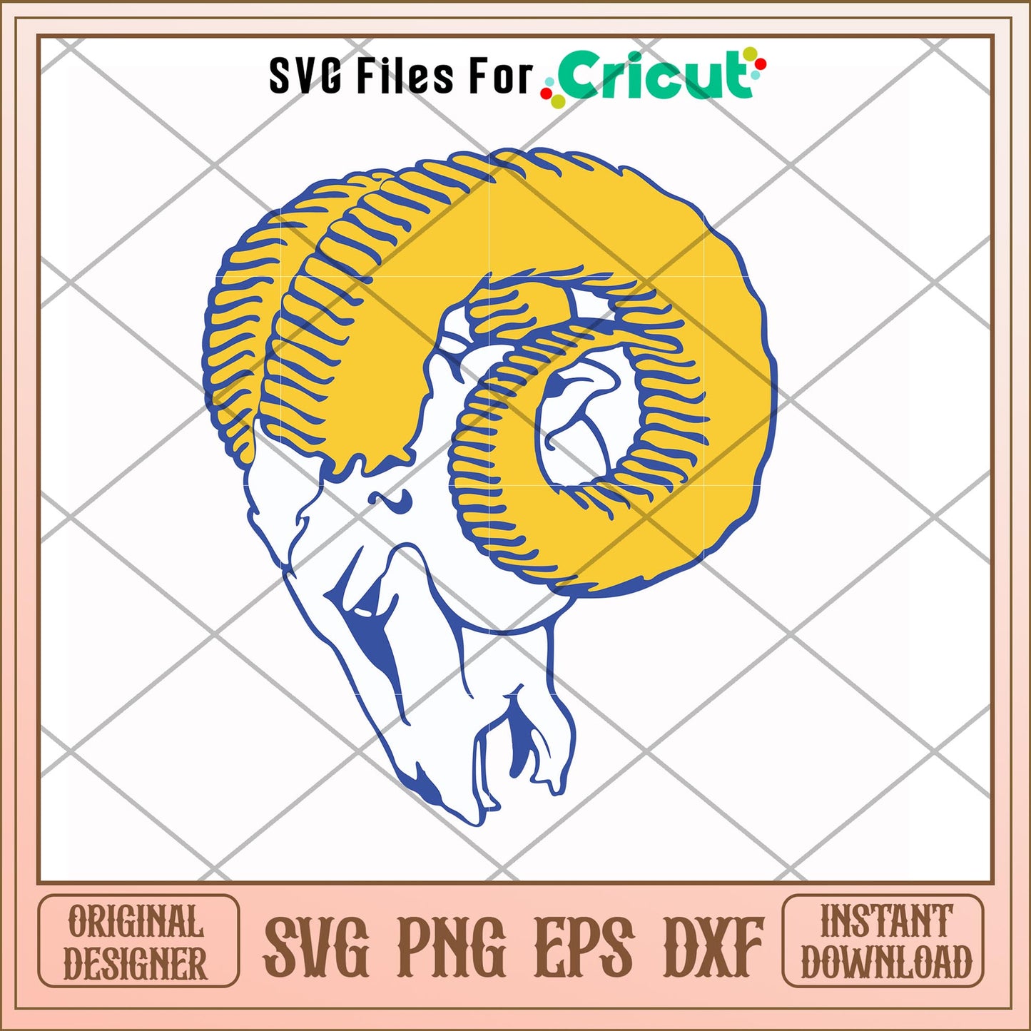 Los Angeles Rams mascot team svg, Rams svg, new nfl svg