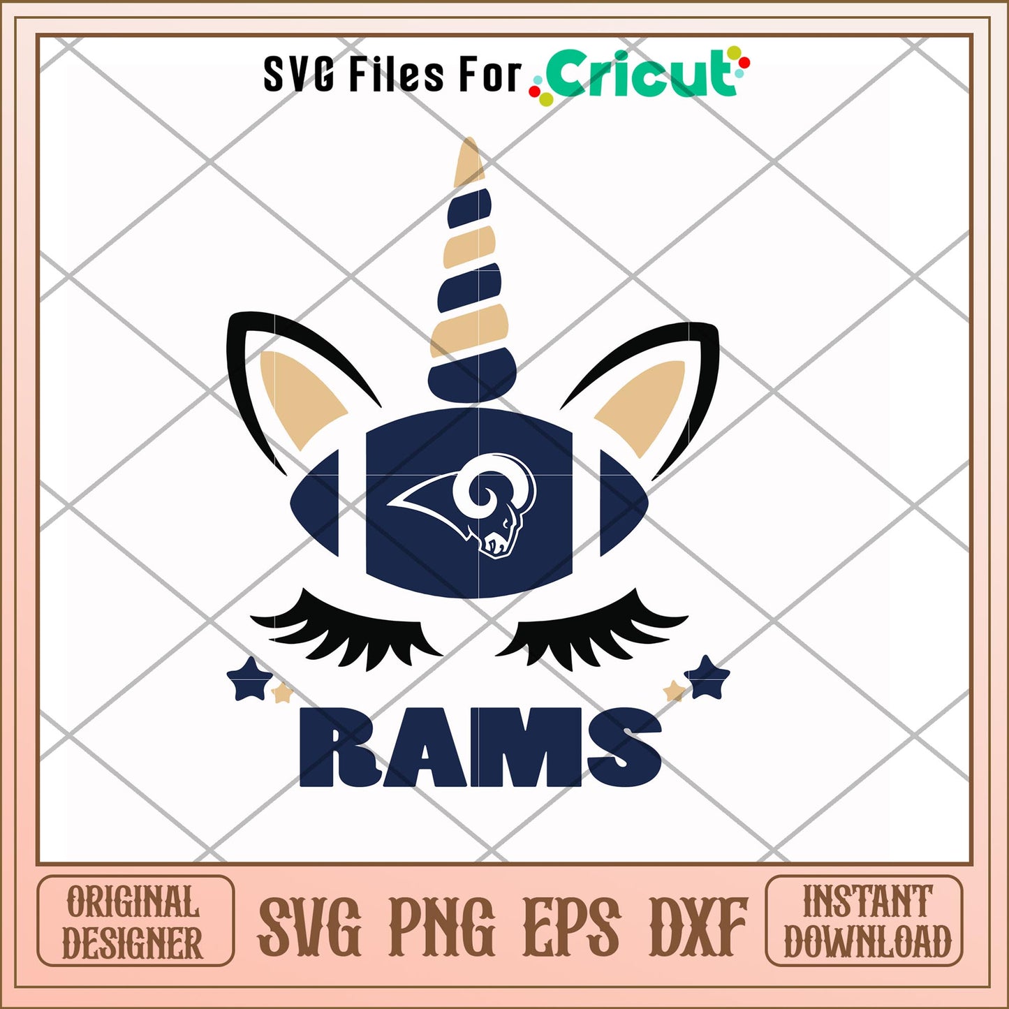Los Angeles Rams unicorn rams svg, Rams svg, new nfl svg