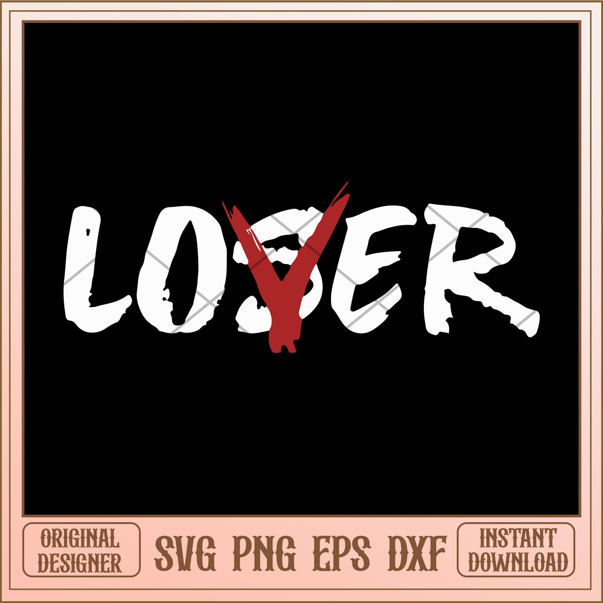 Loser love svg, halloween characters svg, digital download