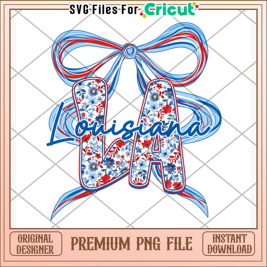 Louisiana american state png, independence day png, love for american​ png