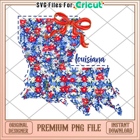 Louisiana state png, bayou vibes png, 4th of july png