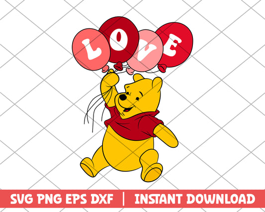 Love Winnie the Pooh svg 