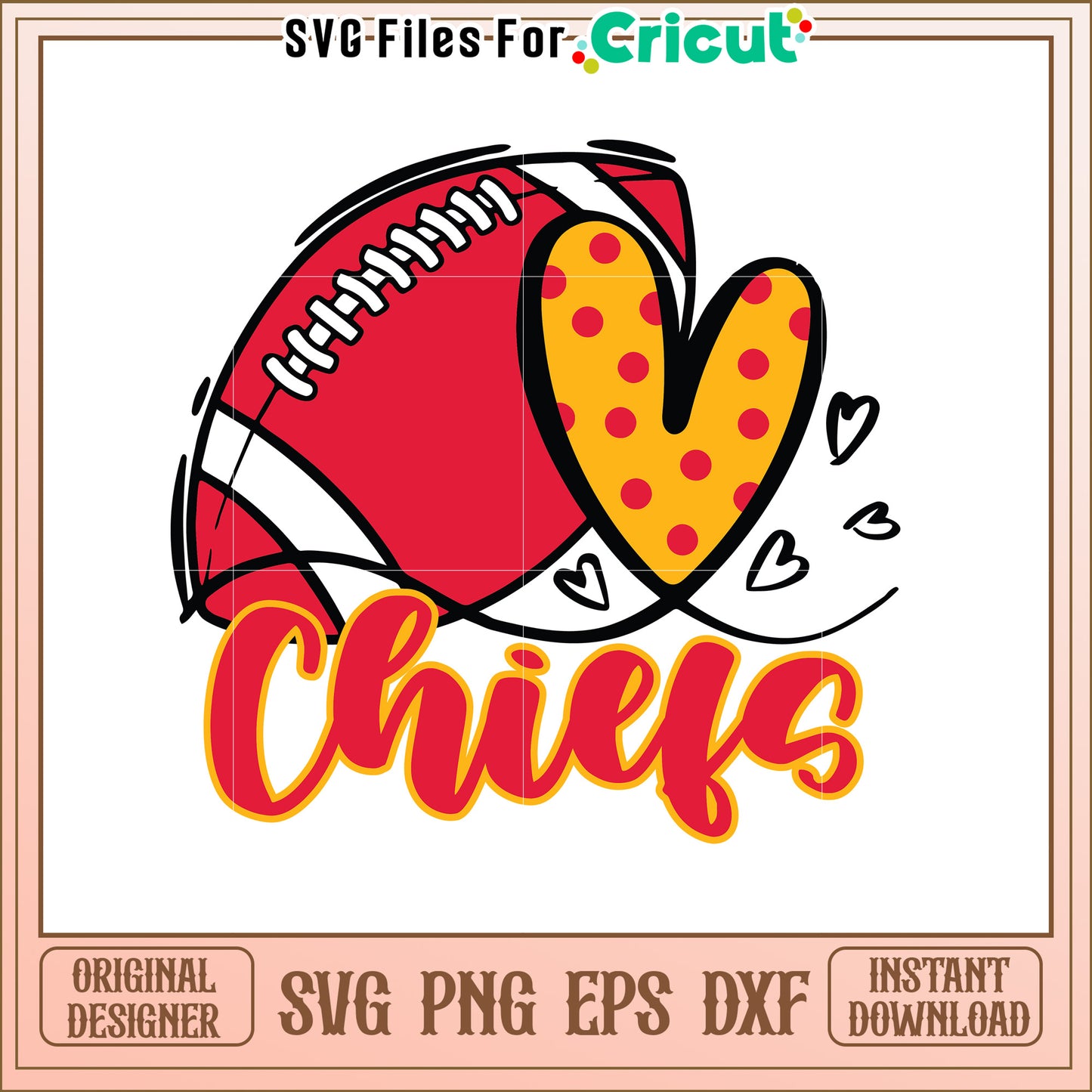 Love Your Team Chiefs SVG Design for Fans