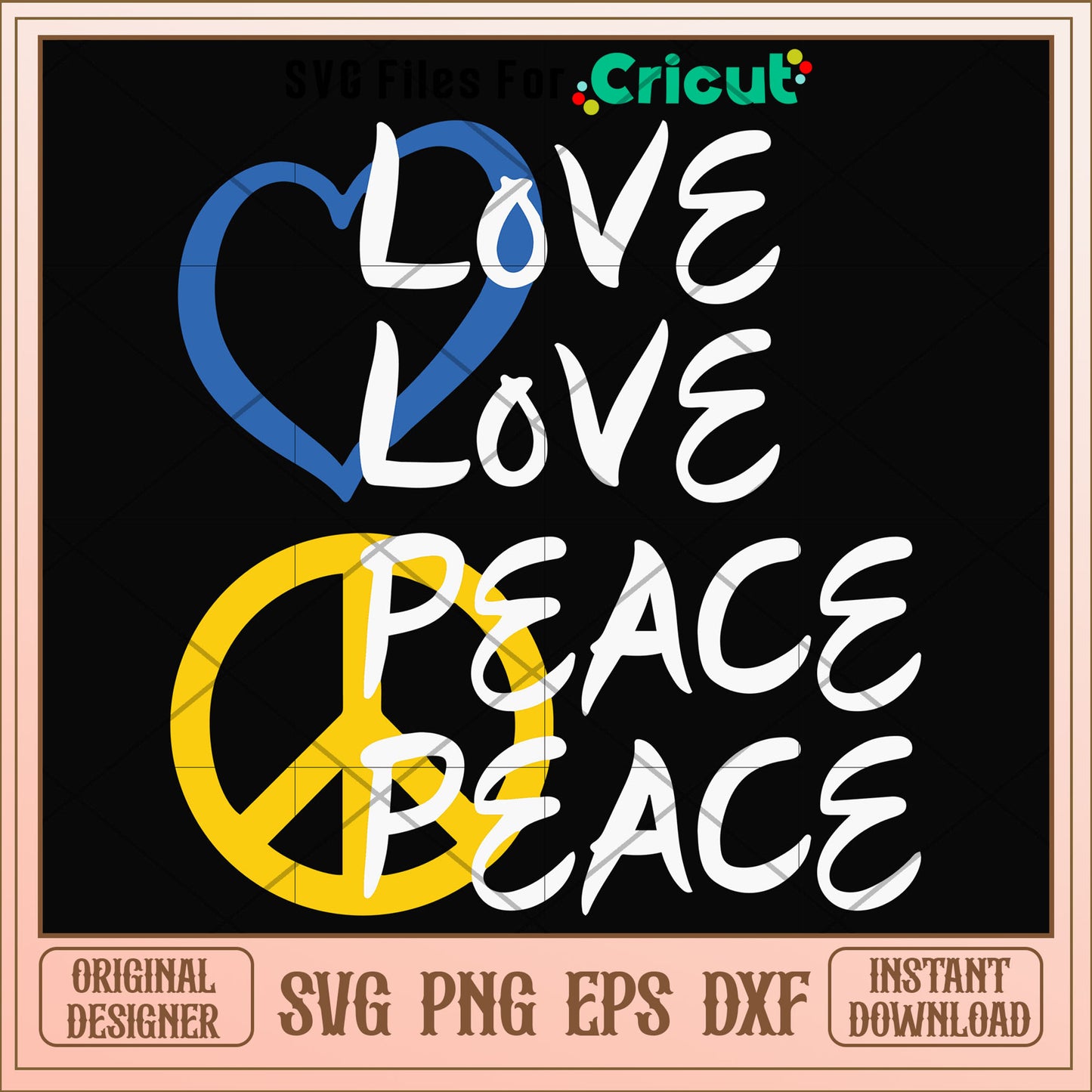 Love peace minimalist logo svg, Love peace svg, other svg 