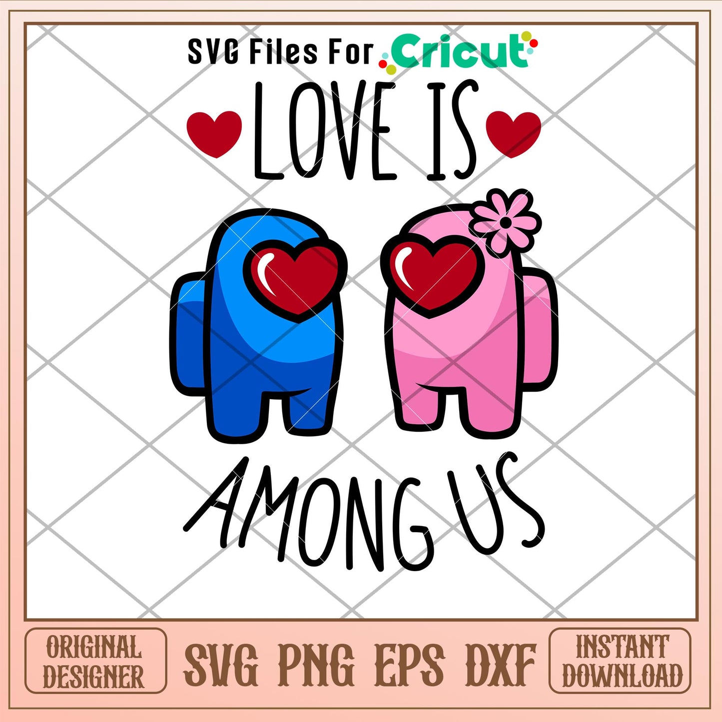 Love is Among Us Couple, Love is Among Us Couple Svg