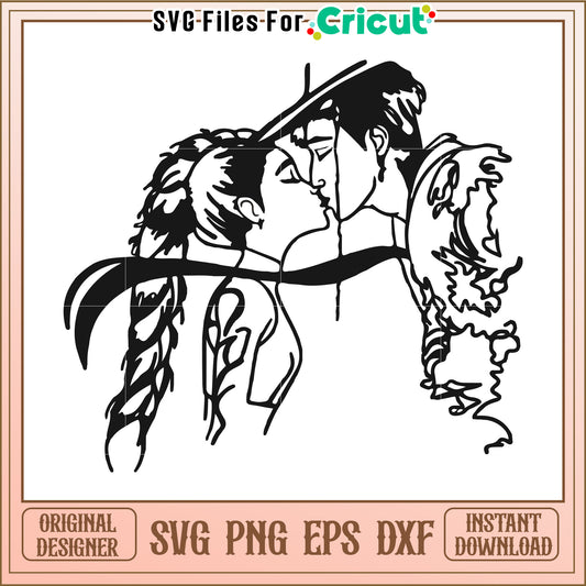 Lovely svg, kpop demon hunters svg, kpop cartoon songs svg