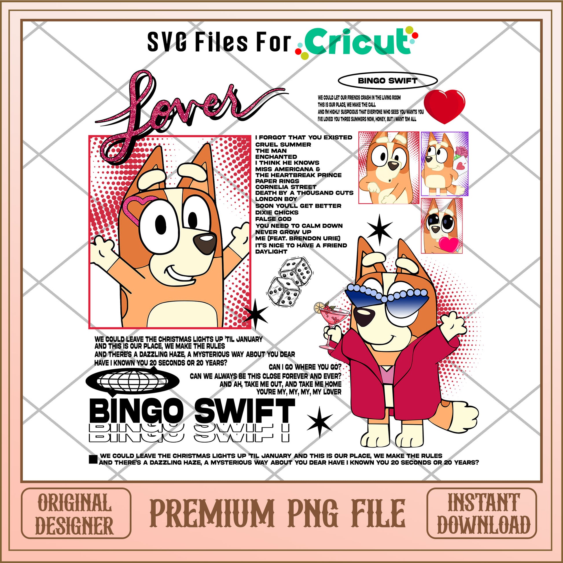 Lover Bingo Swift cartoon png