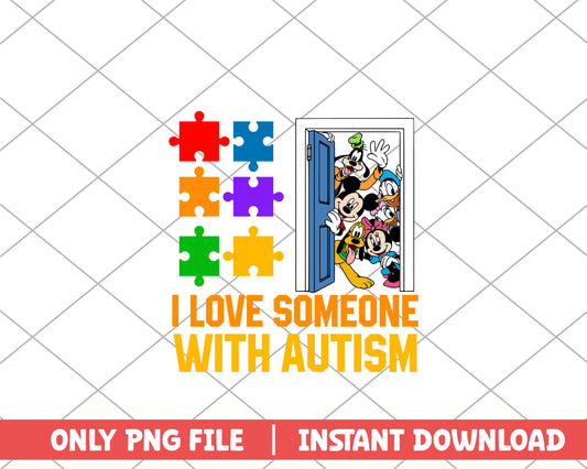 Love someone with autism png 