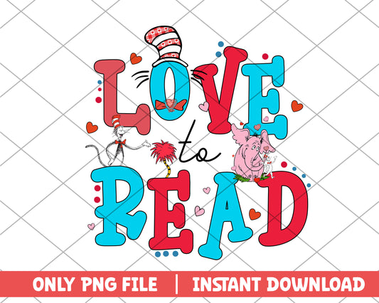 Love to read png 