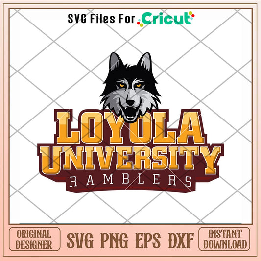 Loyola Ramblers Logo Svg, Loyola Ramblers Svg, NCAA Svg