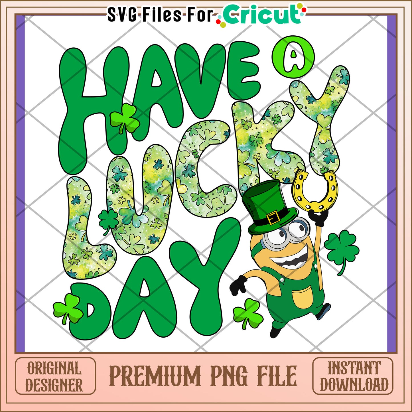 Lucky Day PNG Design for St Patricks Day Decor