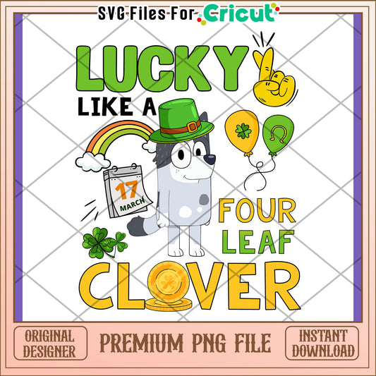 Lucky Dog St Patricks Day PNG