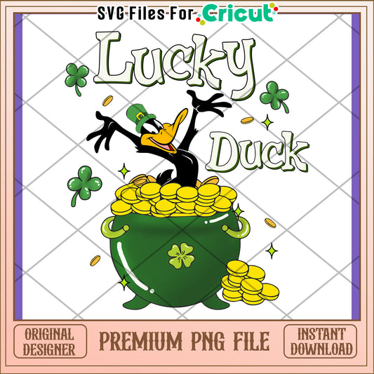 Lucky Duck St Patricks Day PNG