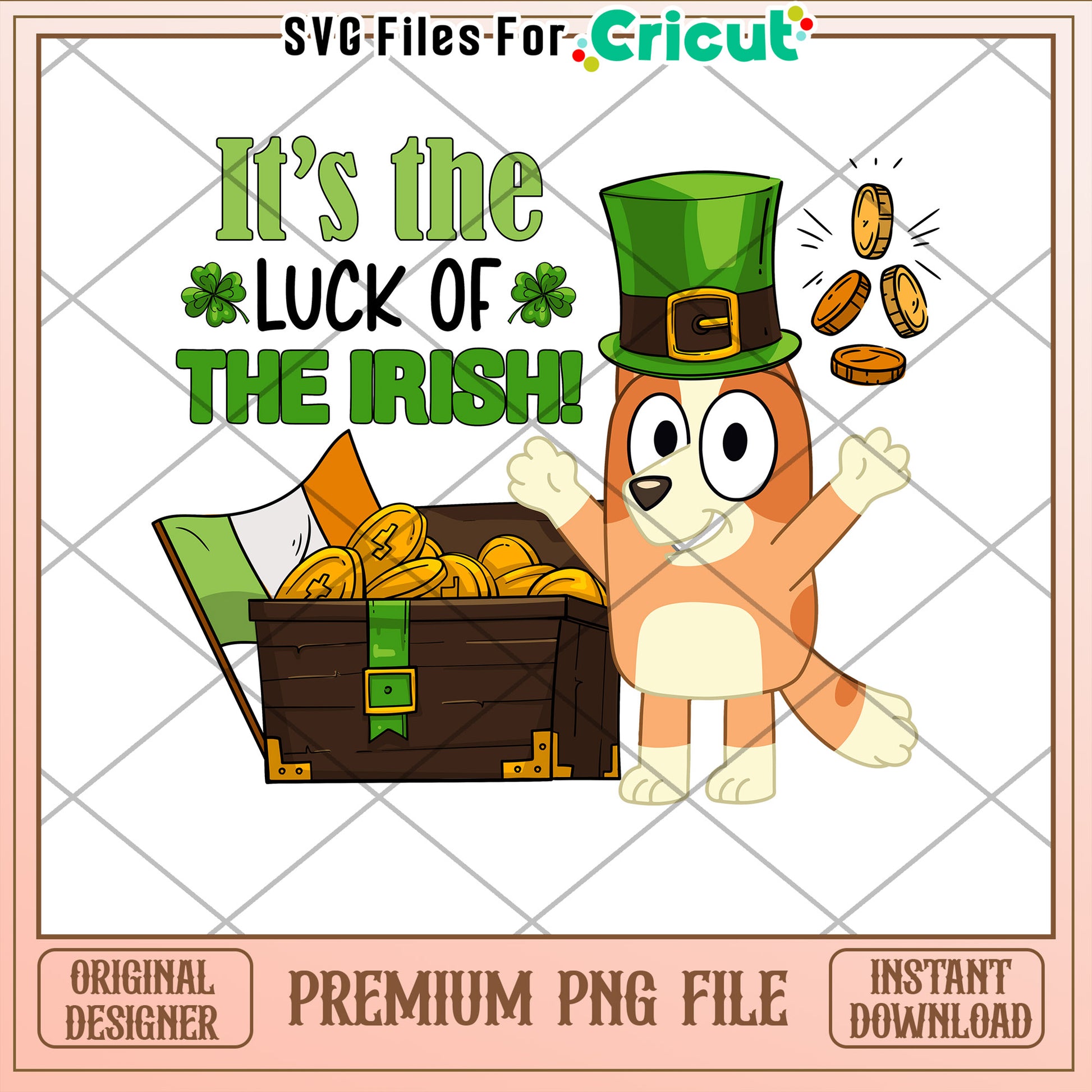 Lucky Irish Dog PNG St Patricks Day