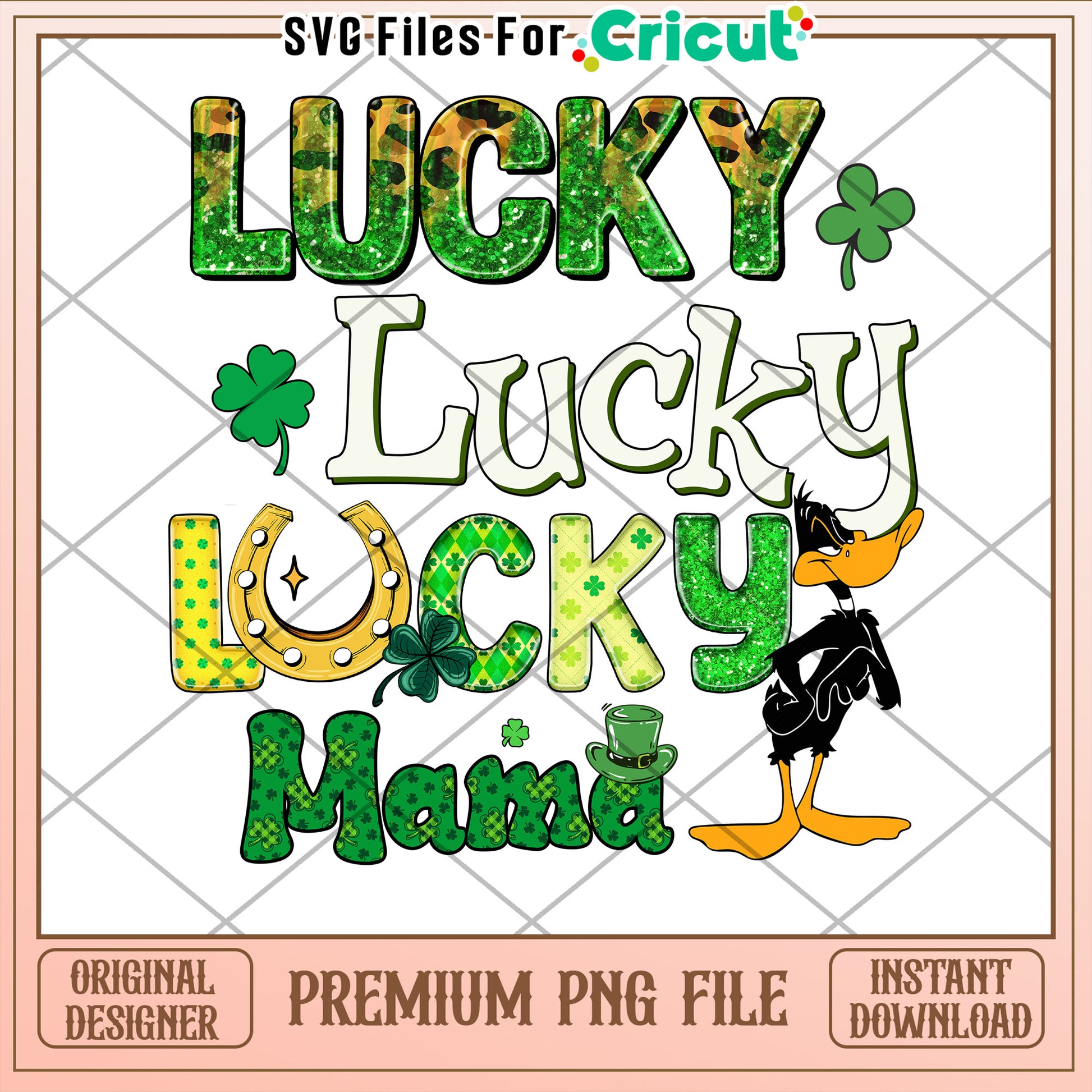 Lucky Mama St Patricks Day PNG