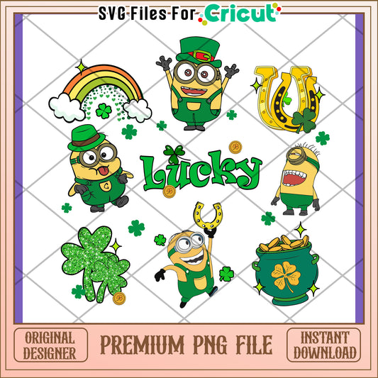 Lucky Minion PNG Design for St Patrick's Day Fun