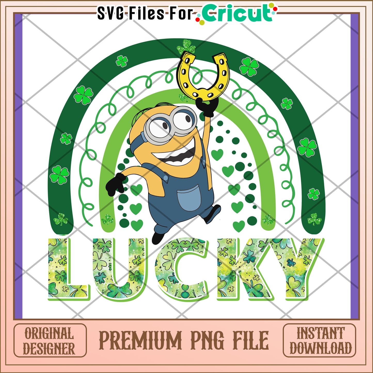 Lucky Minion St Patricks Day PNG