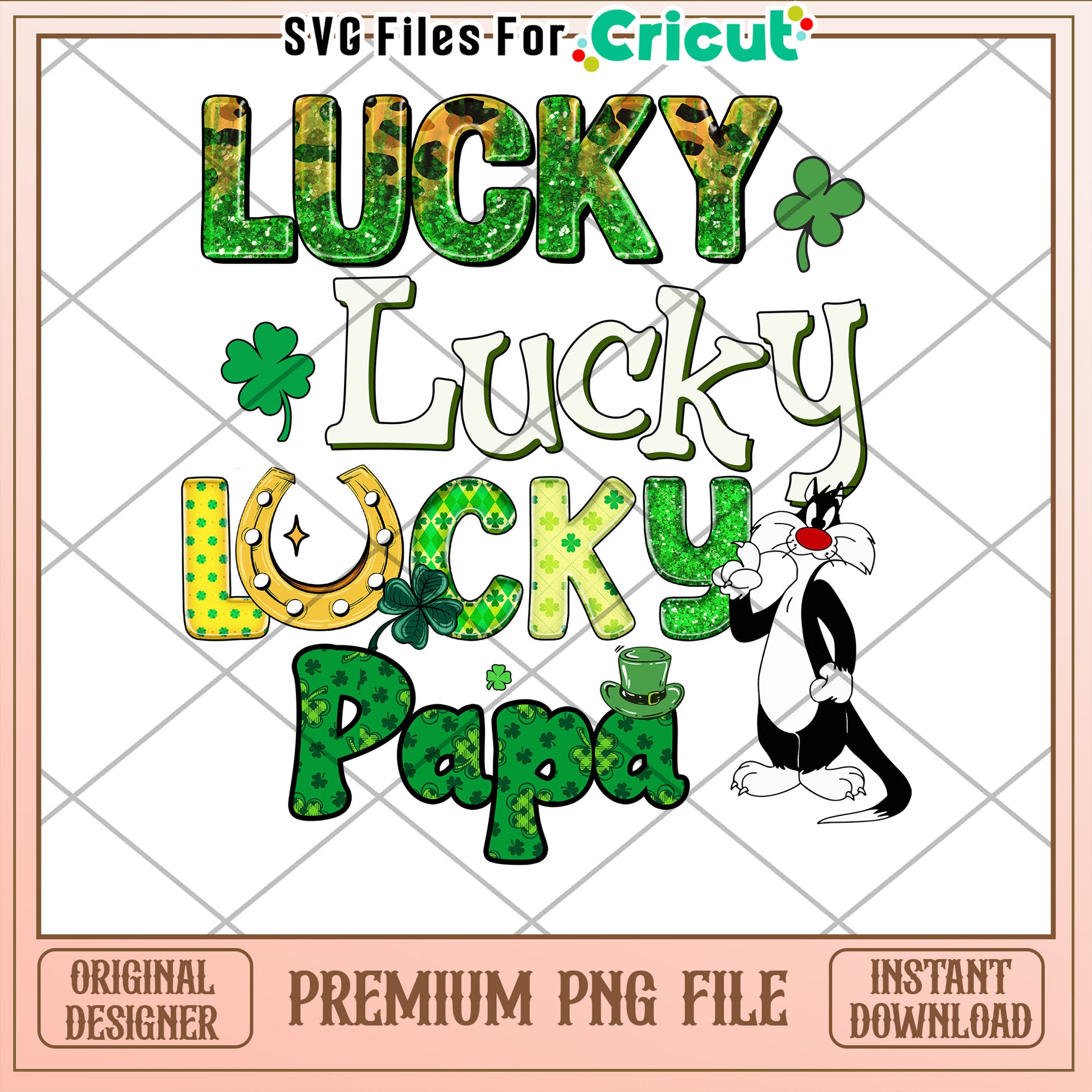 Lucky Papa St Patricks Day PNG