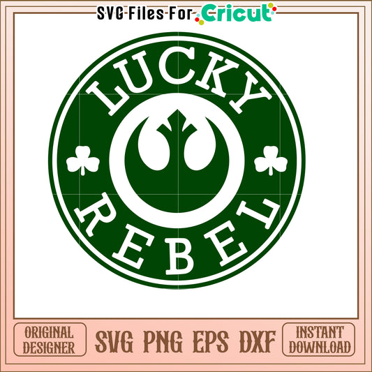 Lucky Rebel SVG Green St Patricks Day