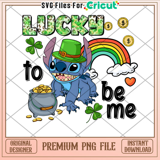 Lucky Stitch St Patricks Day PNG