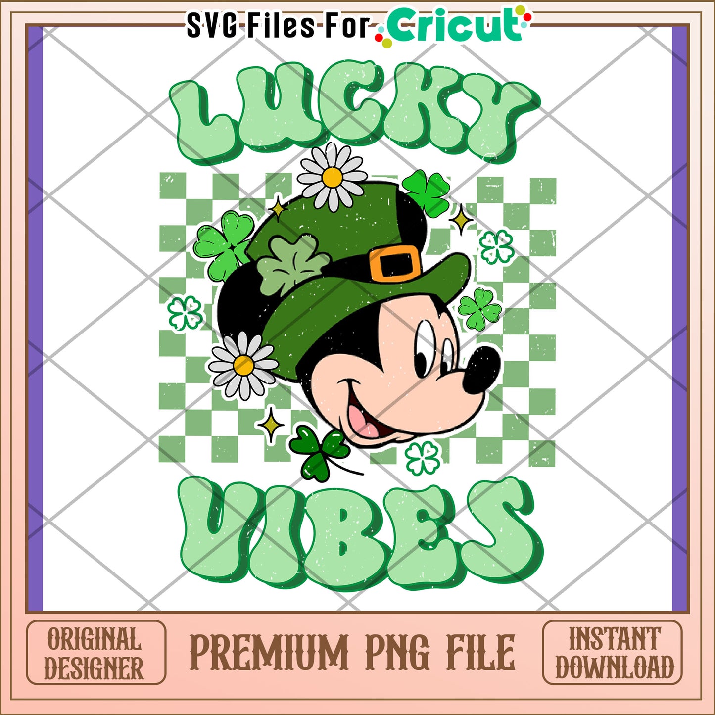 Lucky Vibes PNG Design for St Patrick's Day Fun