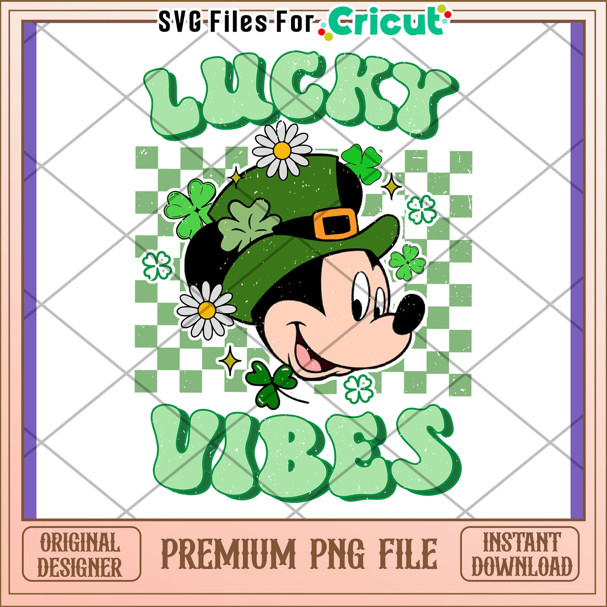 Lucky Vibes PNG Design for St Patrick's Day Fun