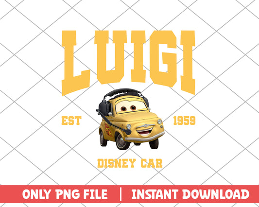 Luigi character disney car png