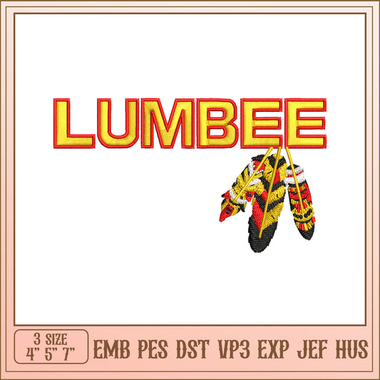 Lumbee Feather Embroidery Design