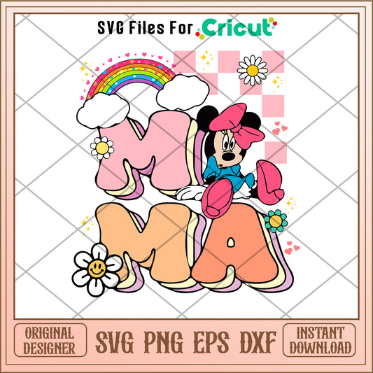 Disney Minnie mouse mama SVG design