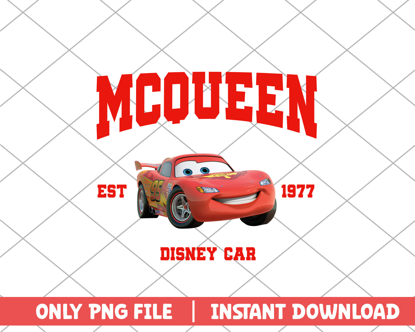 MC Queen character disney car png 