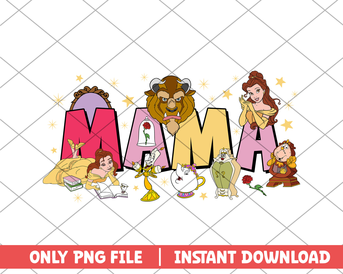 Disney Beast Cardboard Mama png