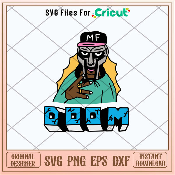 Dom3 Cut Out MF Doom Svg, MF Rapper Svg-Svgfilesforcricut – svg files for cricut