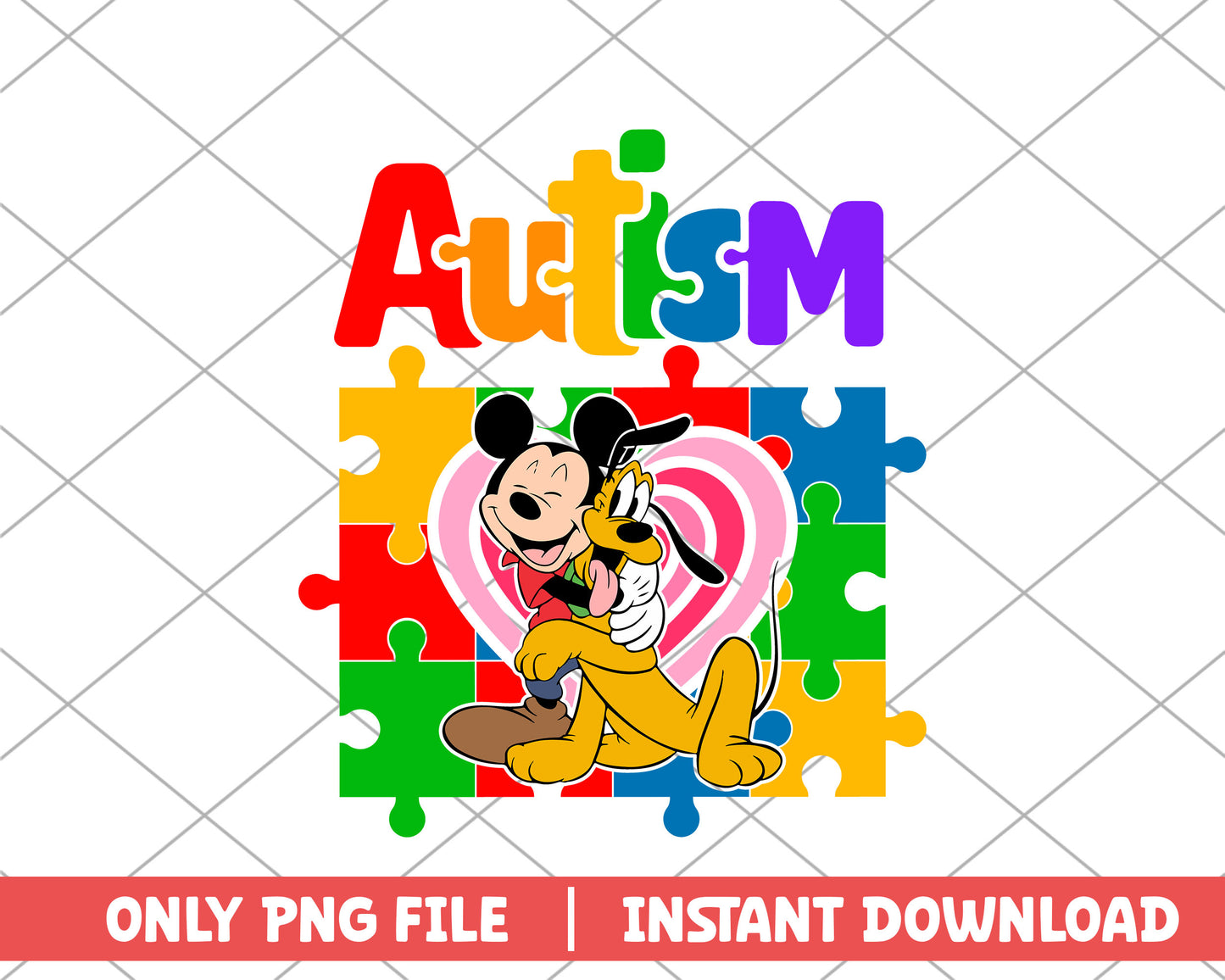 Mickey and pluto autism png