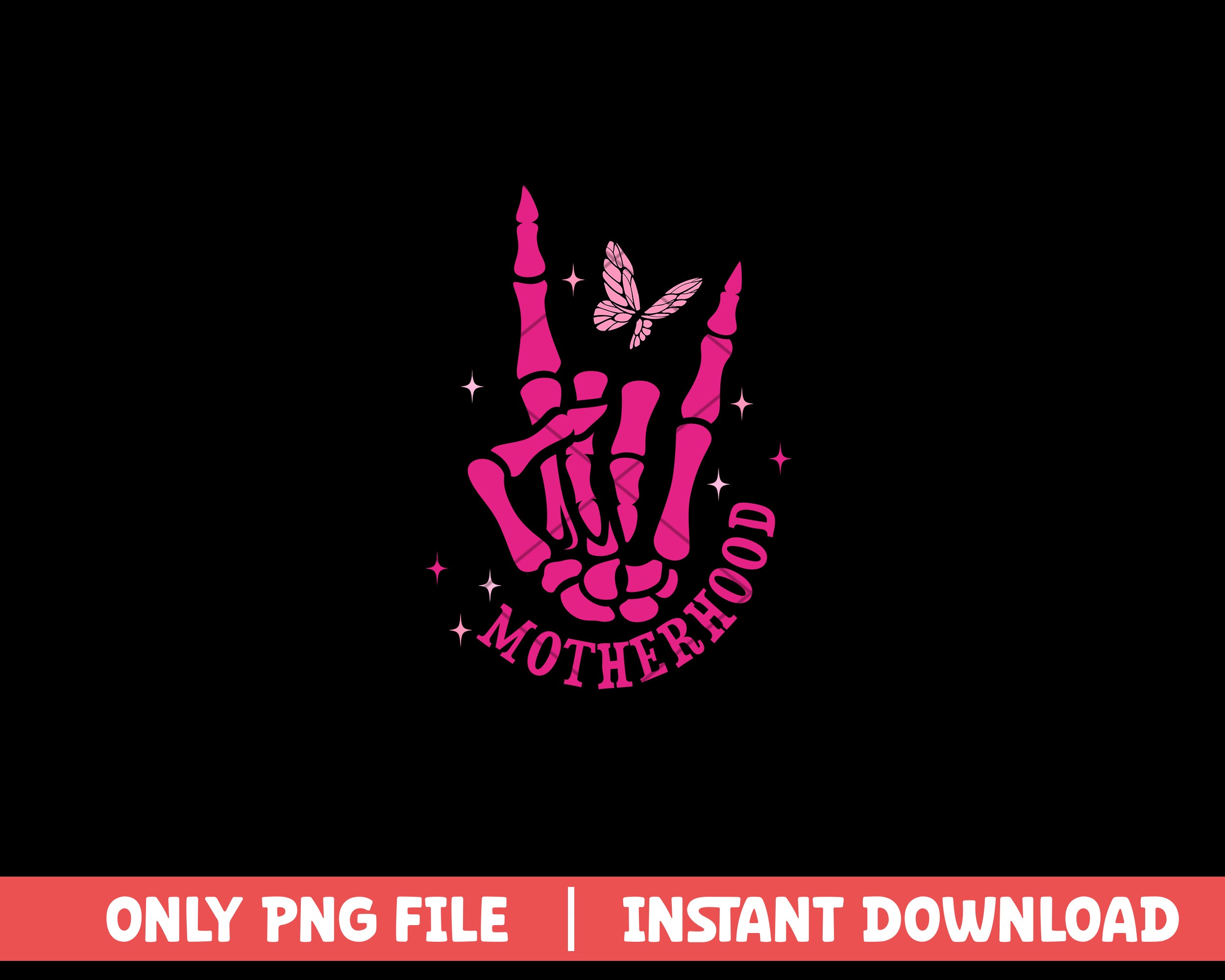 Hand skeleton Motherhood png – svg files for cricut