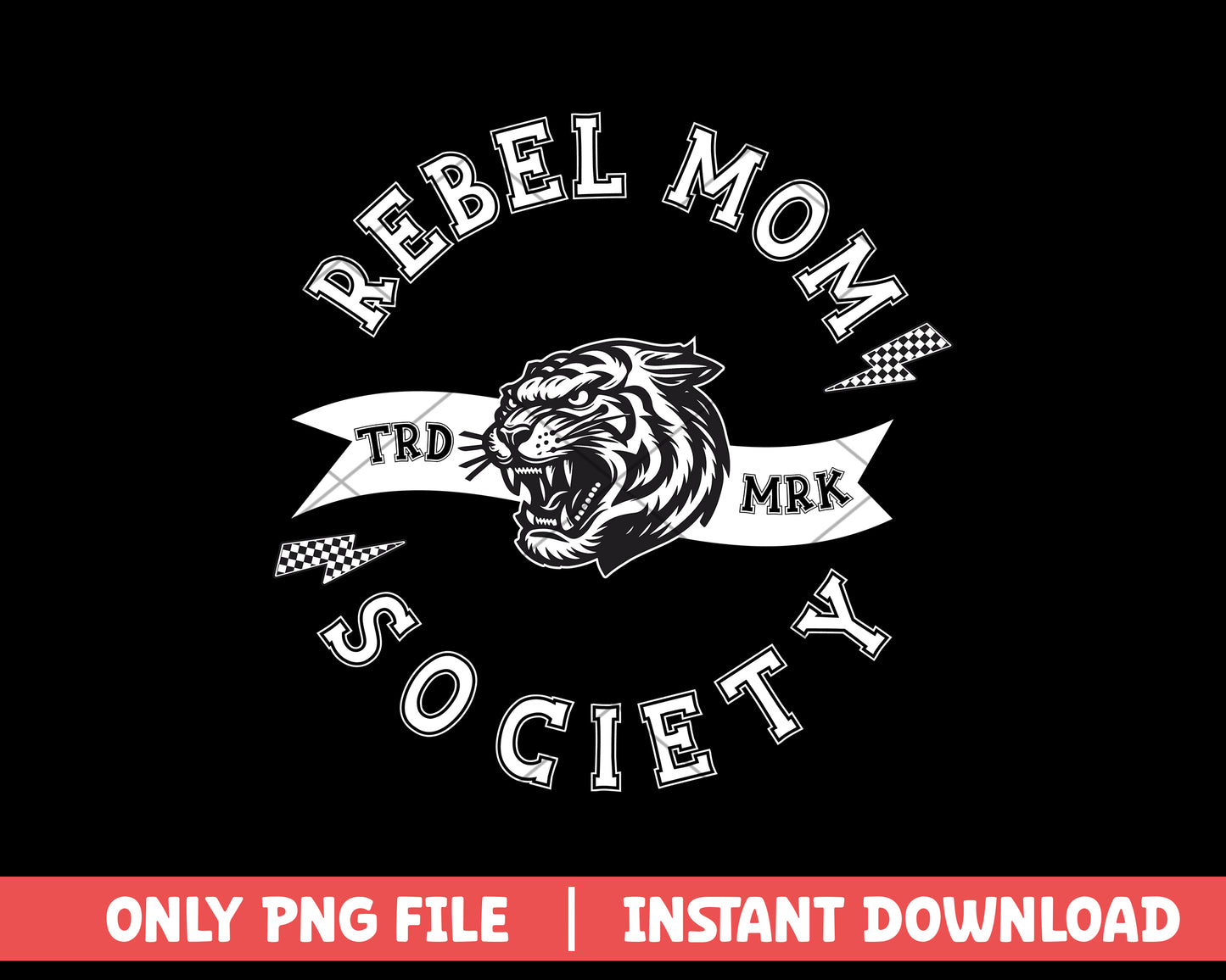 Rebel Mom Society Vintage Crewneck png