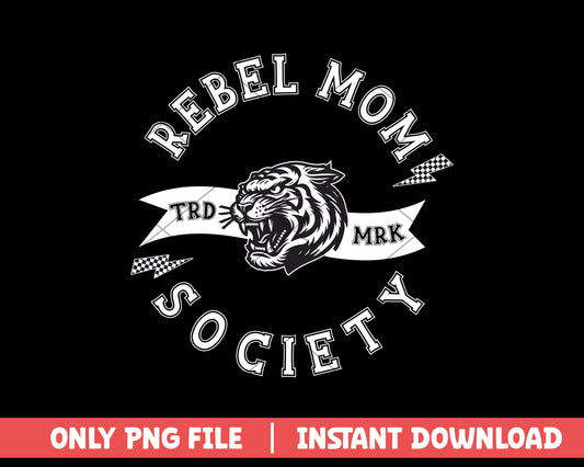 Rebel Mom Society Vintage Crewneck png