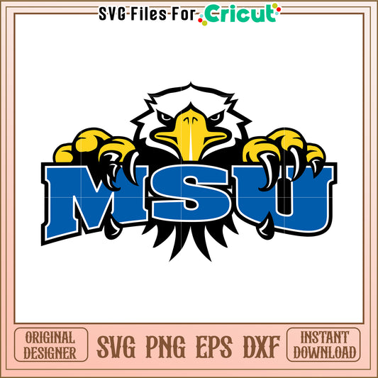 MSU Eagle SVG Design for Cricut, Instant Download for Creative Projects