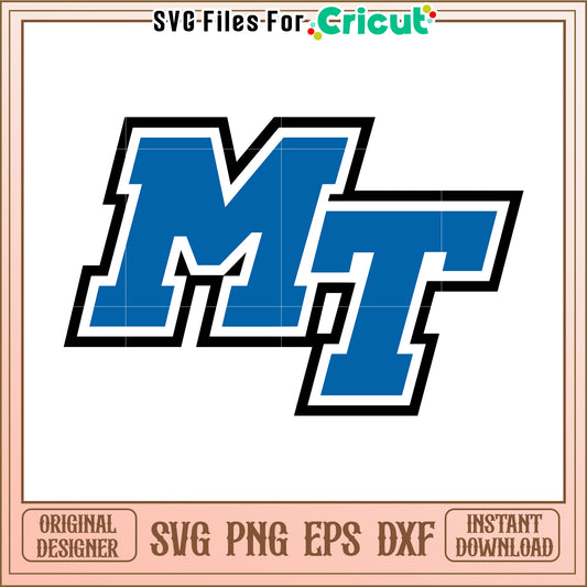 MT Logo SVG File for Cricut, Perfect for Cutting Projects and Crafts