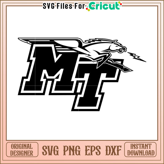 MT Pegasus Logo SVG Design for Crafting, Ideal for Cricut Users
