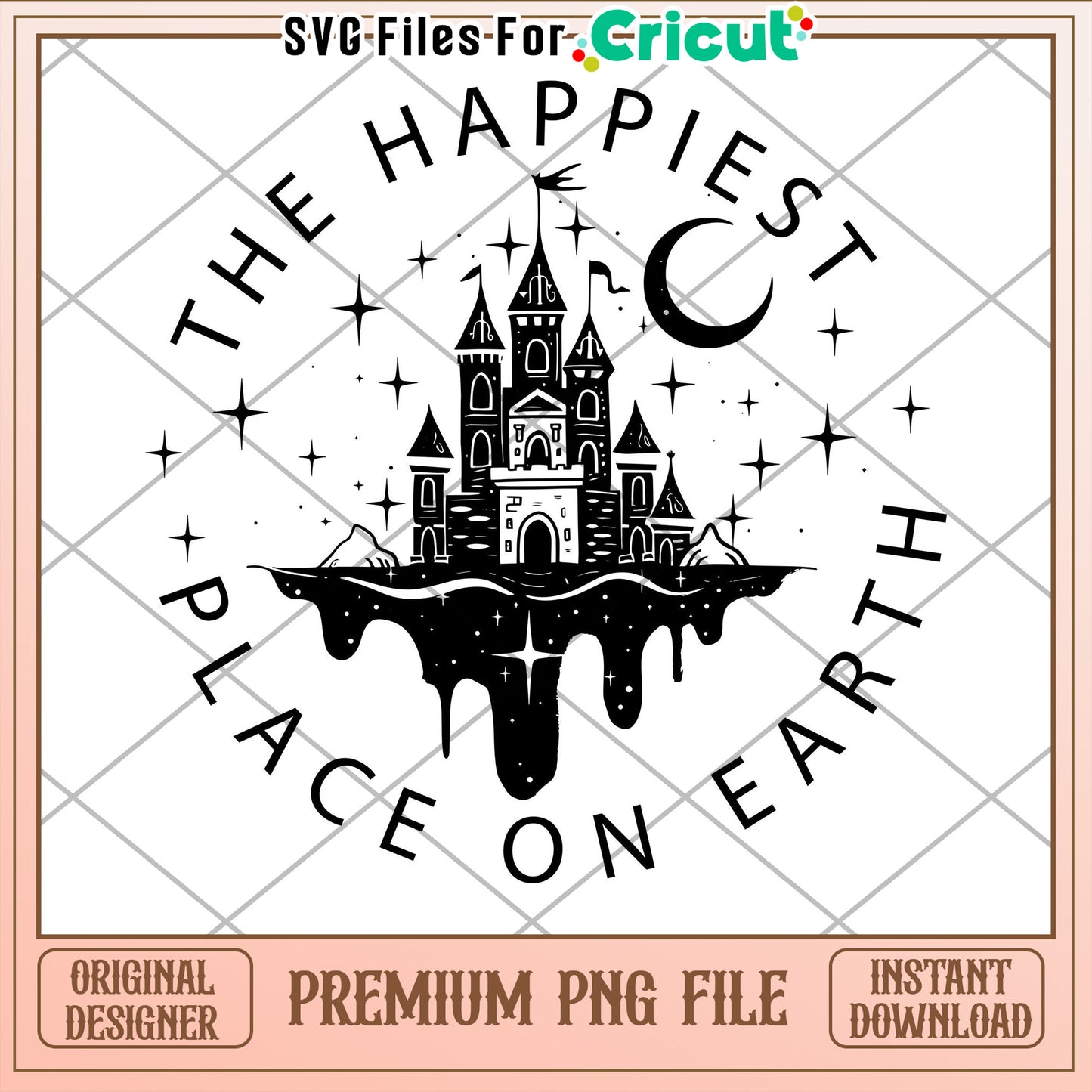 Magical Castle Design PNG The Happiest Place on Earth Image