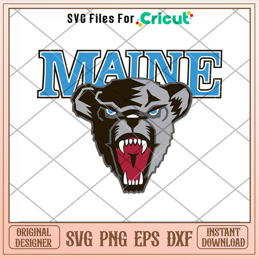 Maine Black Bears Logo Svg, Maine Black Bears Svg, NCAA Svg
