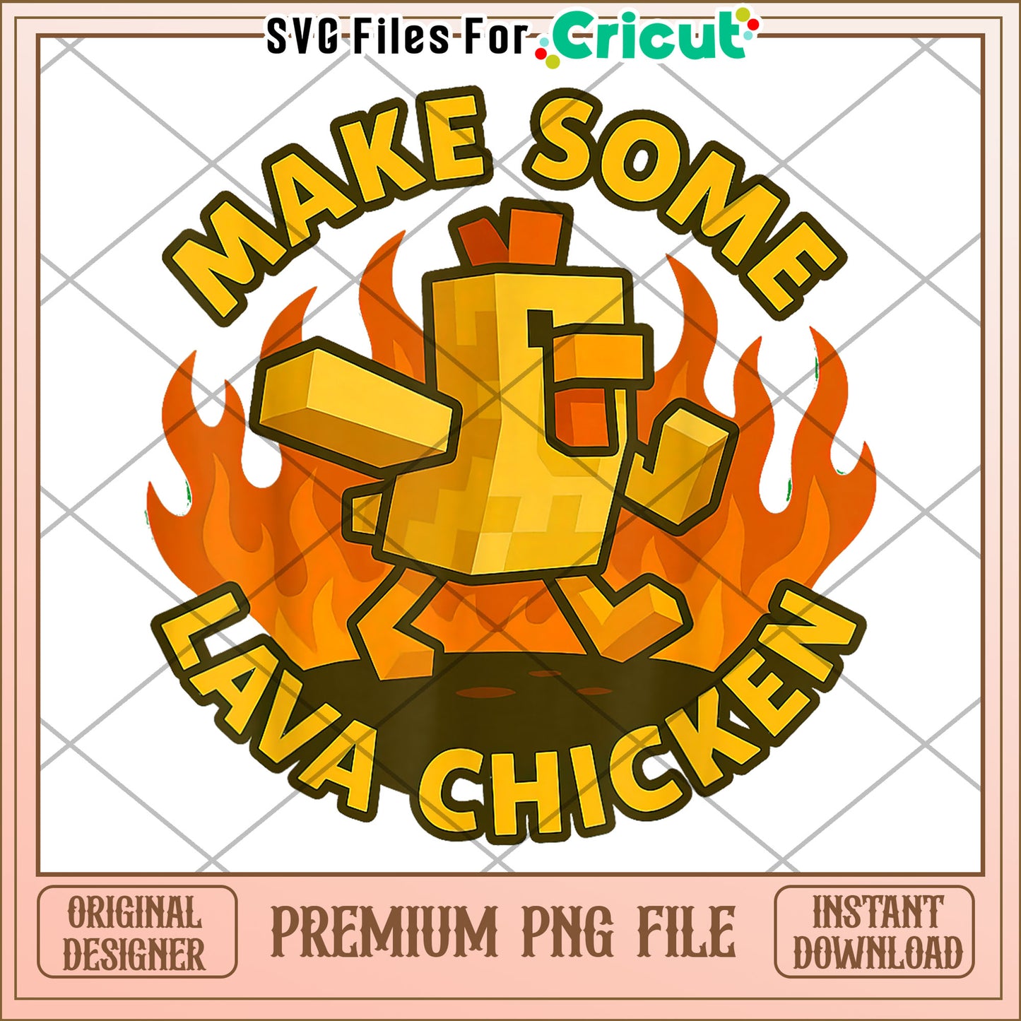 Make some lava chicken png, lava chicken png, minecraft movie png