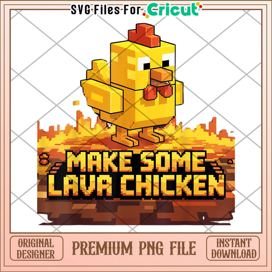 Make some lava chicken png, lava chicken png, steves lava chicken png