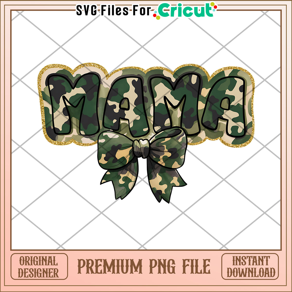 Mama Camo PNG Design Instant Download – svg files for cricut